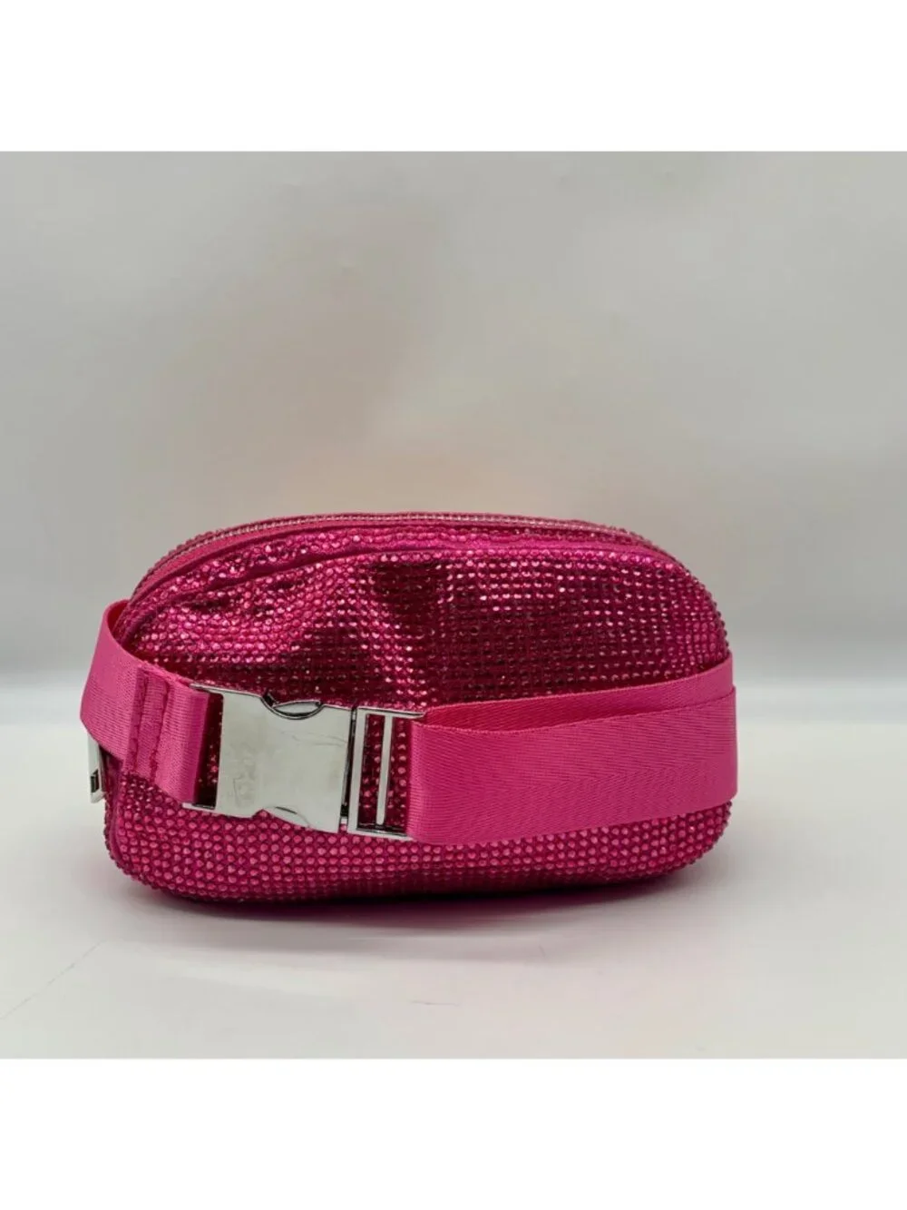 Pink Rhinestone-Embellished Waist Bag - Picture 2 of 10